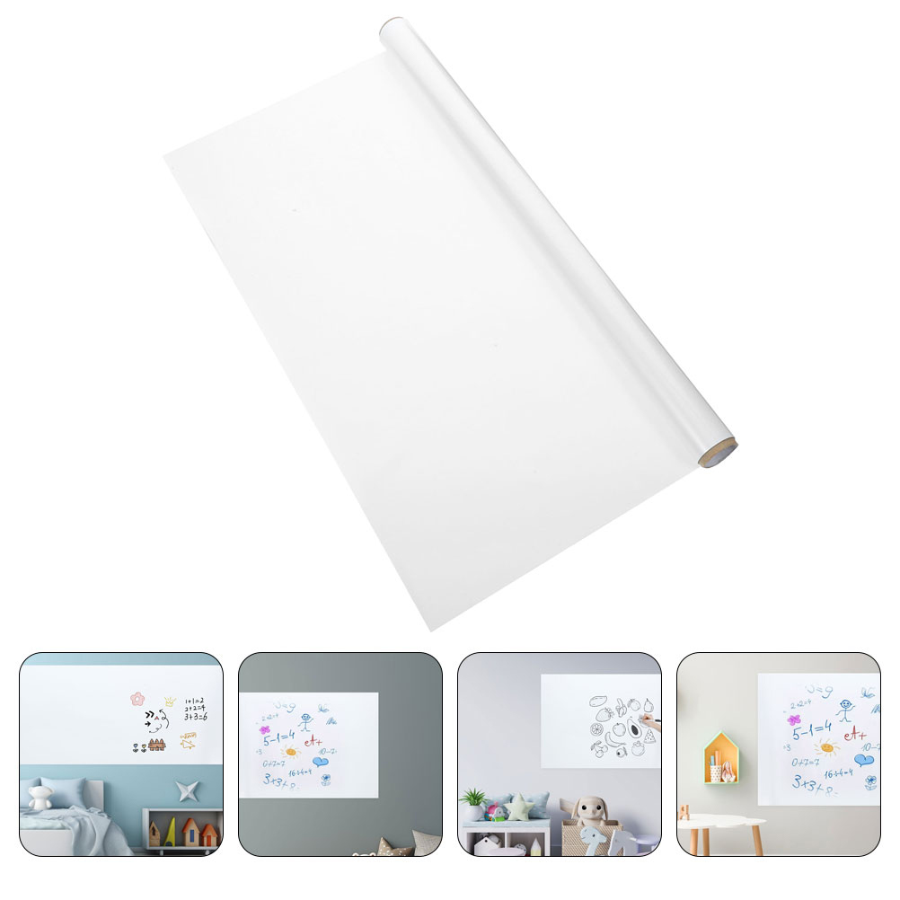 Pizarras adhesivas estáticas extraíbles, pegatinas de pared para pizarra blanca, pizarras blancas de borrado en seco para estudiantes, pizarra blanca grande para aula, palo para niños