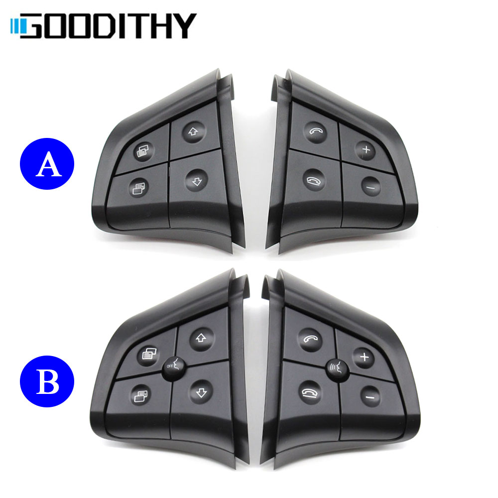 Kit de botón de interruptor de volante multifunción para coche, llave de Control para Mercedes Benz W164, W245, W251, ML, GL 300, 350, 400, 450, 2006-2009