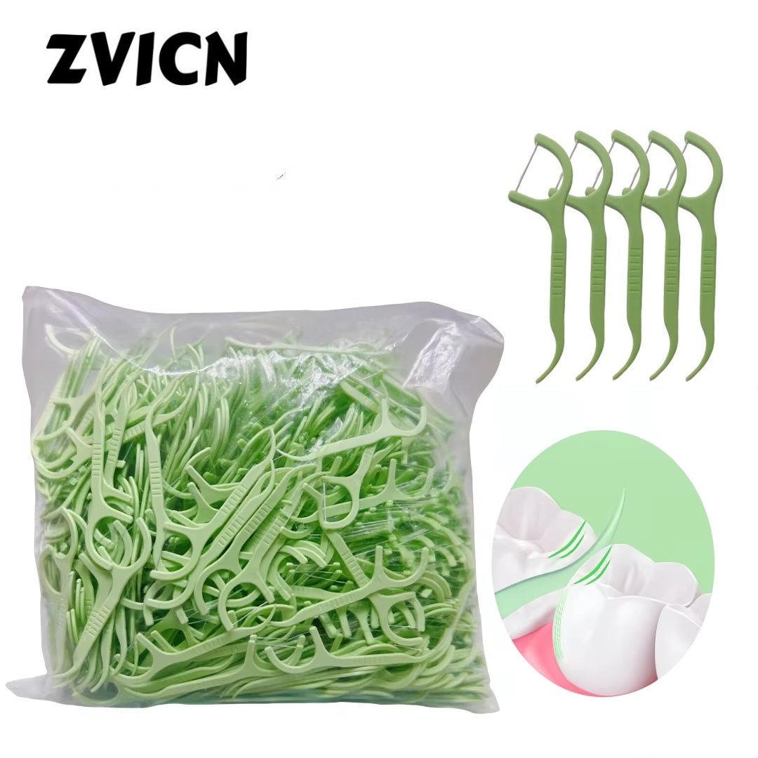 500 Stuks Ultrafijne Tandzijde Picks Voor Volwassenen Draagbare Tandenstokers En Floss Combinatie Bulk Pack Huishoudelijke Tandheelkundige Zorg Se