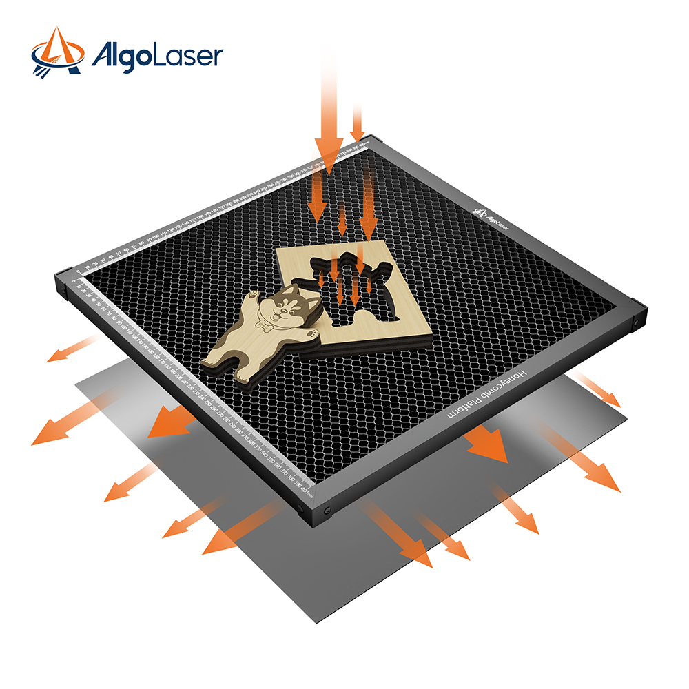 AlgoLaser&Ortur 40*40cm Honeycomb Panel Set For CNC Laser Engaving Cutting Machine Metal Platform To Protect Desktop Table Pad