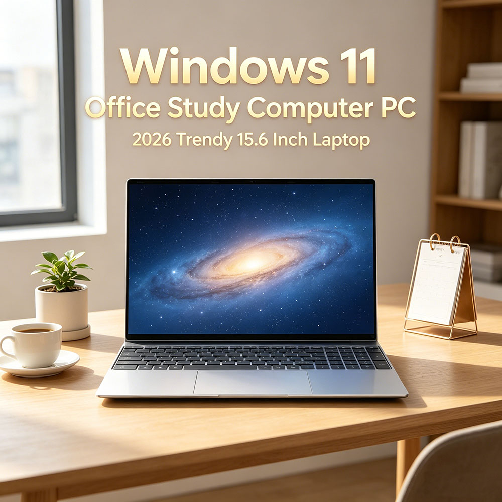 Inflexible Sturdy 15.6" Portable Laptop Windows11 Notebook 32GB DDR4 2TB SSD Pc Gamer Office Computer Intel N3700/Intel N95