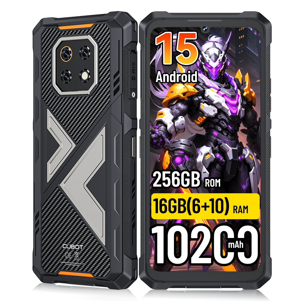 [Envio da Polônia] Smartphone Rugged Cubot KingKong ES 3 16GB(6+10)+256GB Android 15 10200mAh 6.745'' 4G com NFC