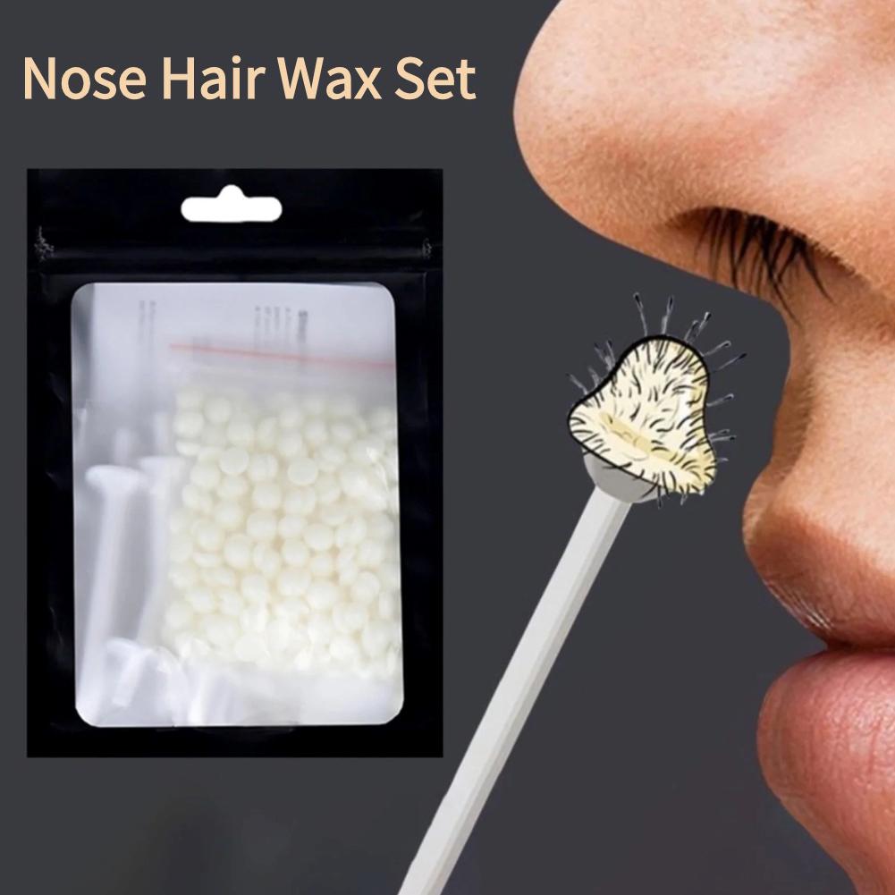 Kit de cera de nariz portátil de 25g/50g, Kit de cera de depilación indolora para oreja y nariz, palos de cera para uñas, herramienta de belleza para limpieza de nariz para hombres y mujeres