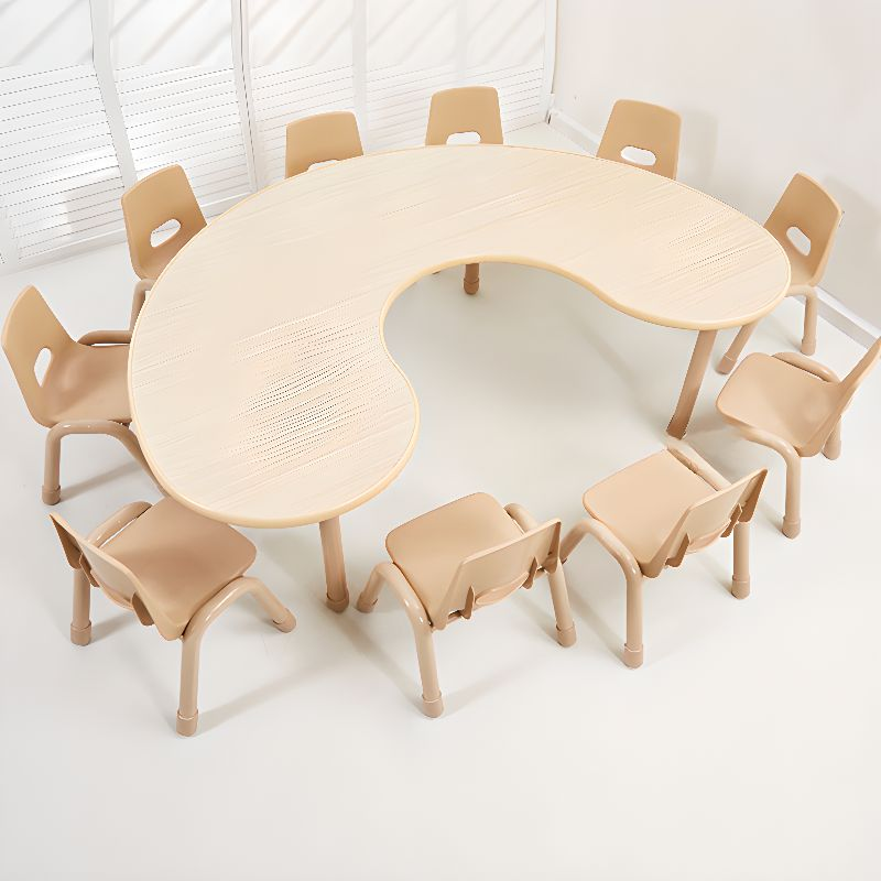 Montessori children's furniture set for daycare and kindergarten, including safe play chairs and tables for school supermarkets