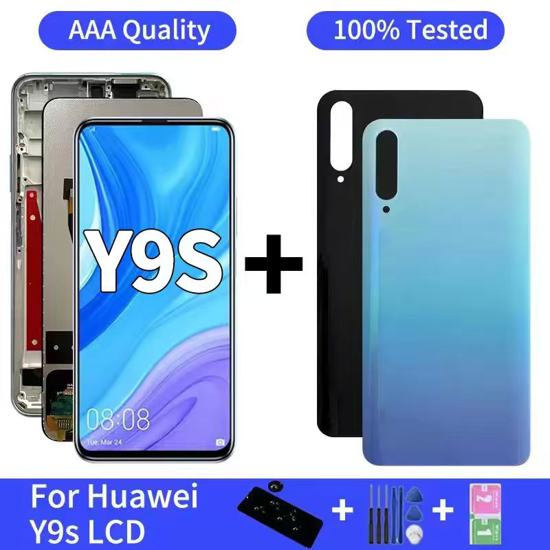 6,59-дюймовый дисплей Y9S для Huawei Y9s STK-L21 L22 LX3, ЖК-дисплей с цифровым преобразователем сенсорного экрана для Huawei P Smart Pro 2019, ЖК-дисплей с рамкой