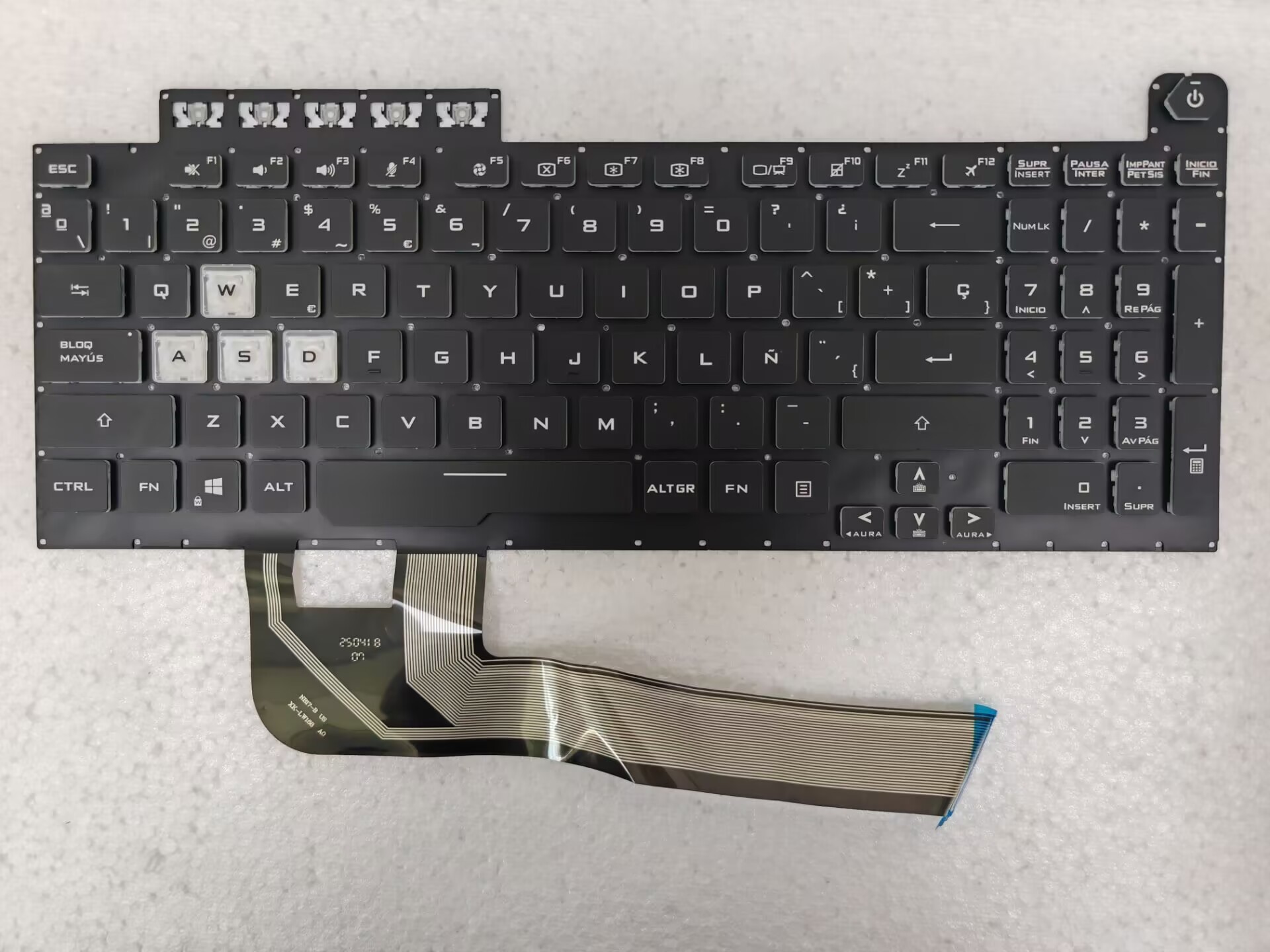 Klawiatura hiszpańska z podświetleniem do laptopów Asus TUF Gaming F15 FX506 FA506 FA506 Q FX506L FA506U FX706 FA706