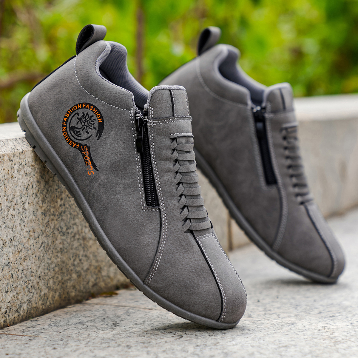 Lichtgewicht vrijetijdsschoenen voor heren Outdoor Entertainment Skateboarden Dagelijks wandelen Rijschoenen Comfortabele ademende instappers