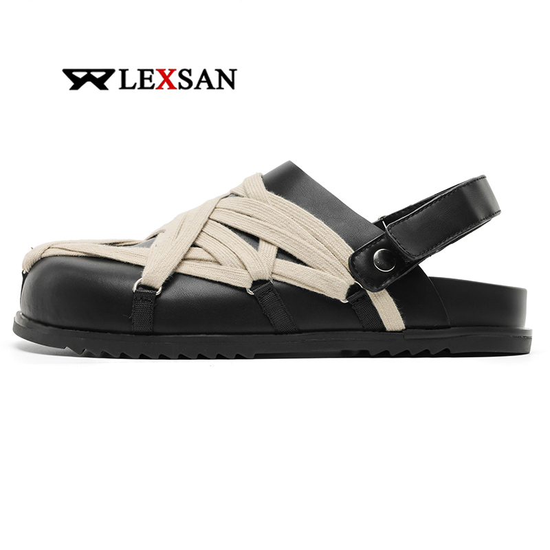 Summer Men Sandals Genuine Leather Men Casual Shoes Outdoor Men Leather Sandals for Men Beach Shoes Roman Men Shoes