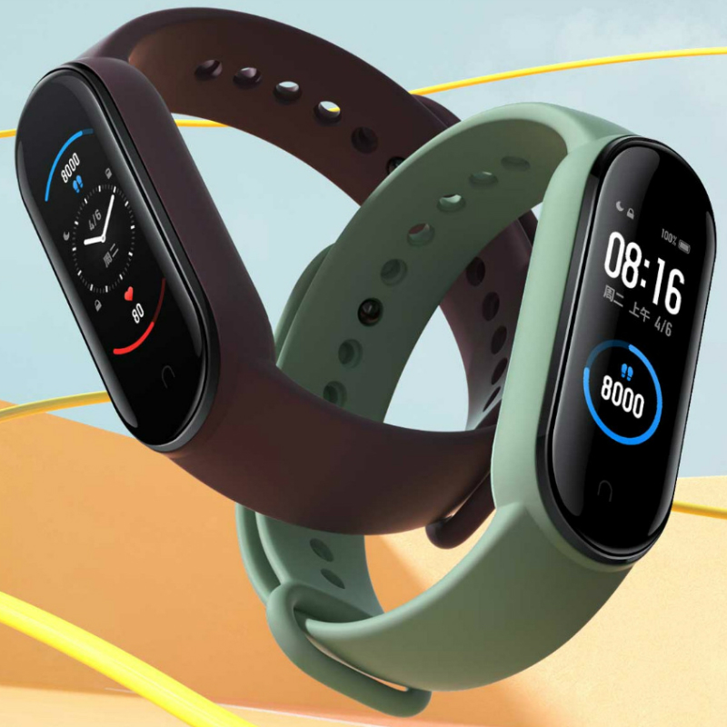 Bracciale per Mi Band 5 Cinturino in silicone Xiaomi per Xiaomi Band 5 Cinturino originale per Mi Band 5 Bracciale di ricambio monocolore M5