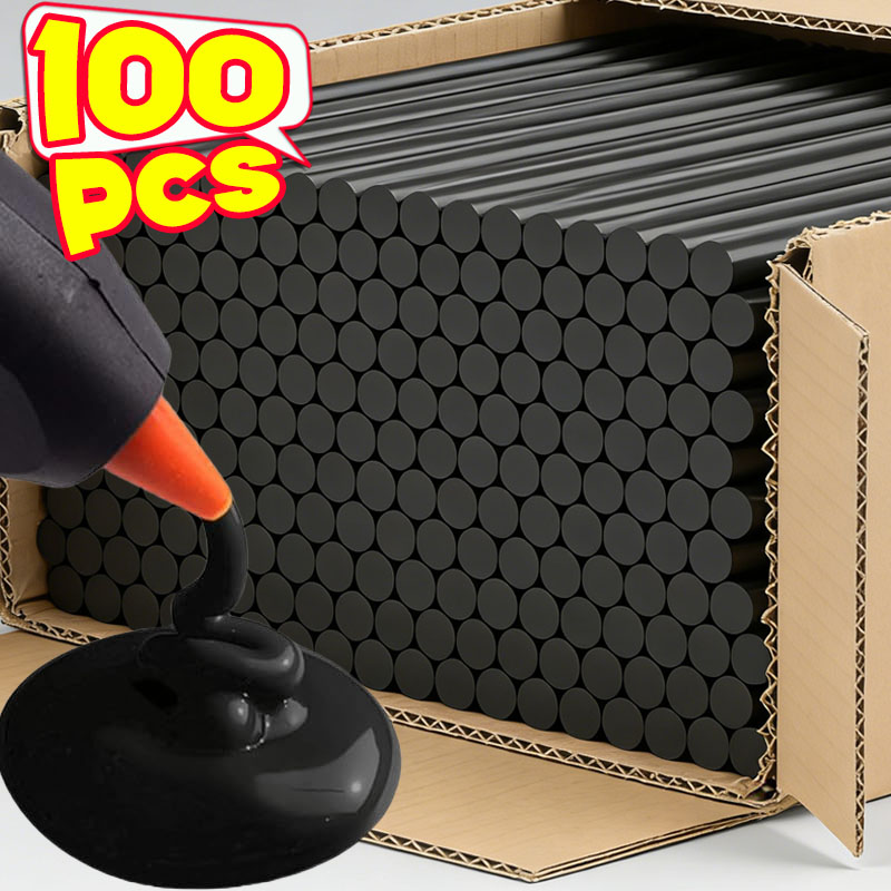 Barras de pegamento termofusible para coche, reparación de abolladuras de carrocería, herramientas extractoras de fuerte adherencia, barra de pegamento termofusible negra, tiras de reparación de eliminación sin pintura