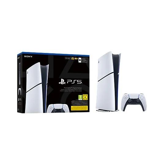 PlayStation 5 Slim Digital Chasis E 825GB offers a compact design with 825GB SSD for ultra-fast loading, immersive 4K gaming, and advanced features like ray tracing and 3D audio, perfect for retro games console enthusiasts.