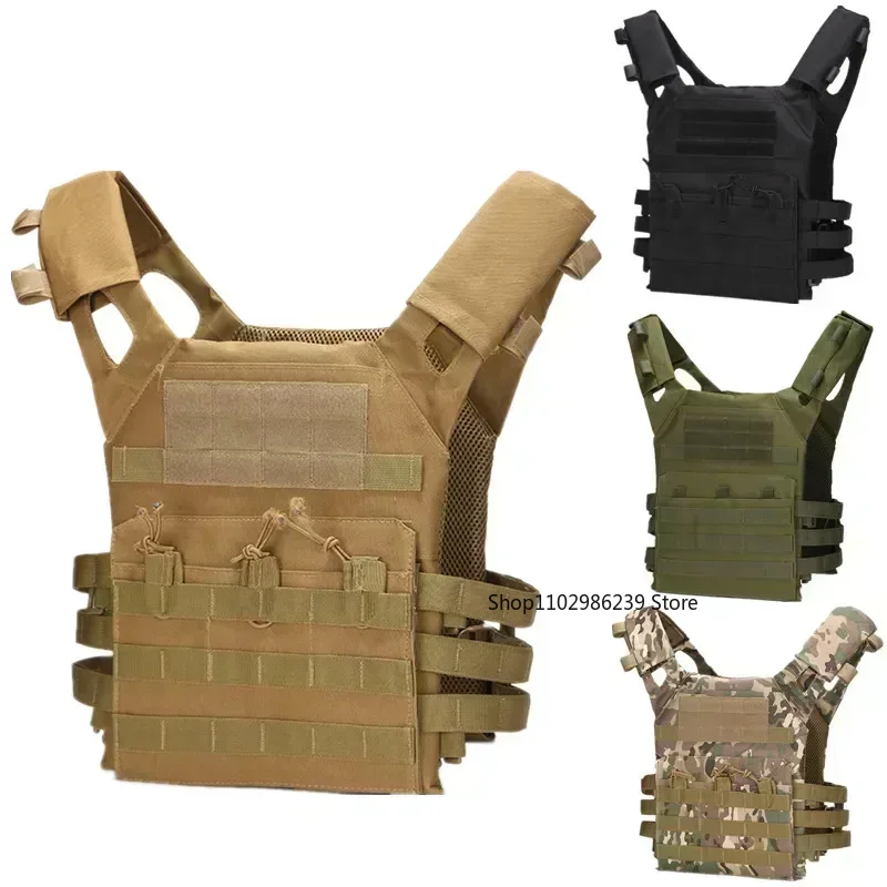 Męska kamizelka myśliwska Regulowana lekka, oddychająca kamizelka Airsoft do treningu aktywności na świeżym powietrzu Kamizelki bojowe MOLLE