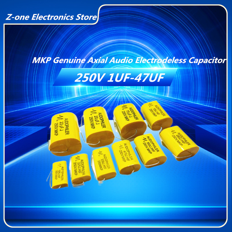 2 uds 250V MKP 1UF 1,5 UF 1,8 2,2 UF 2,7 UF 3,3 UF-47UF condensador Audiophiler HIFI fiebre Audio película metálica acoplamiento frecuencia divisoria