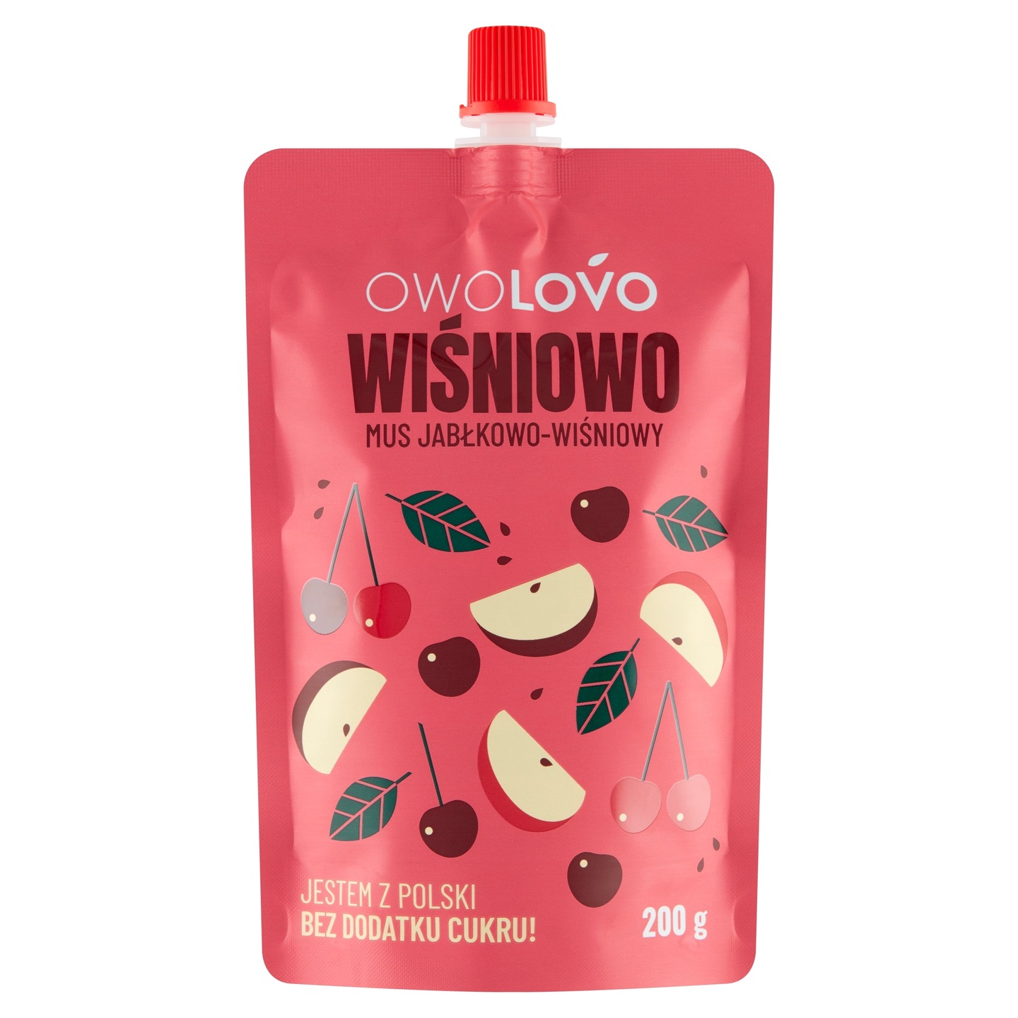 MUS JABŁKOWO-WIŚNIOWY 200g WIŚNIOWO