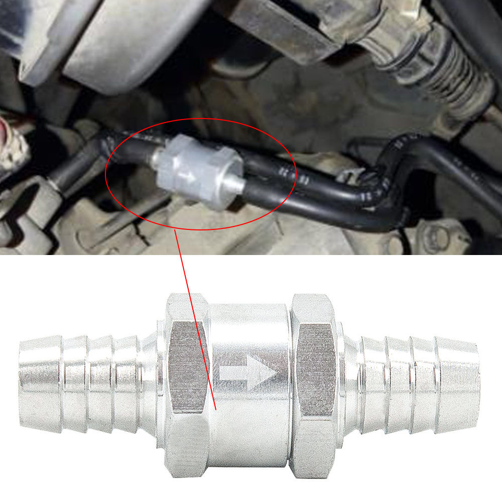 Freies Schiff Ein Weg 6/8/10/12mm 4 Größe Ventile Aluminium Alloy Fuel Non Return überprüfen Ventil Eine Möglichkeit Fit Vergaser Großhandel Preis