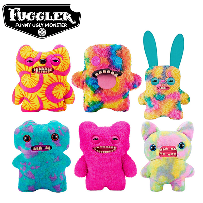 Original fuggler engraçado dentes feios monstros brinquedos de pelúcia fuggler kawaii macio bigg fugg plushies travesseiros bonito pleuche boneca presente 47cm