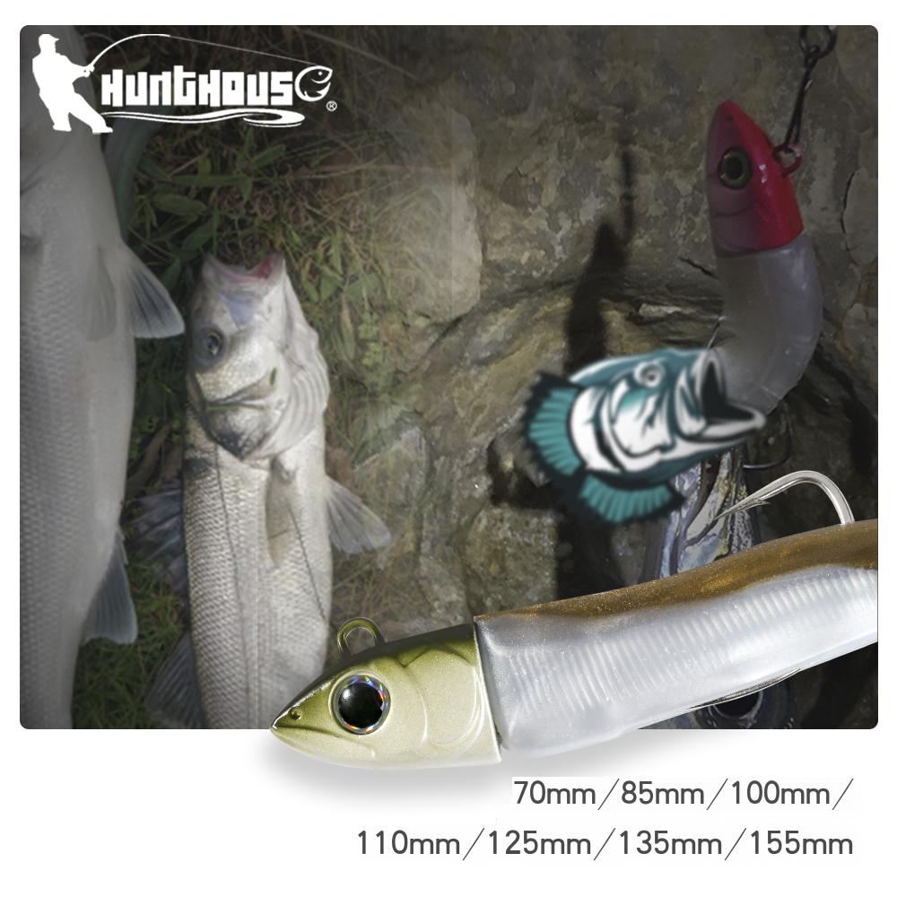 Hunthouse Barret Minnow 70/85/100/110/125/135/155mm Silicone Soft Fishing Lure Bait Tackle Leurre Souple For Bass Pike LW216