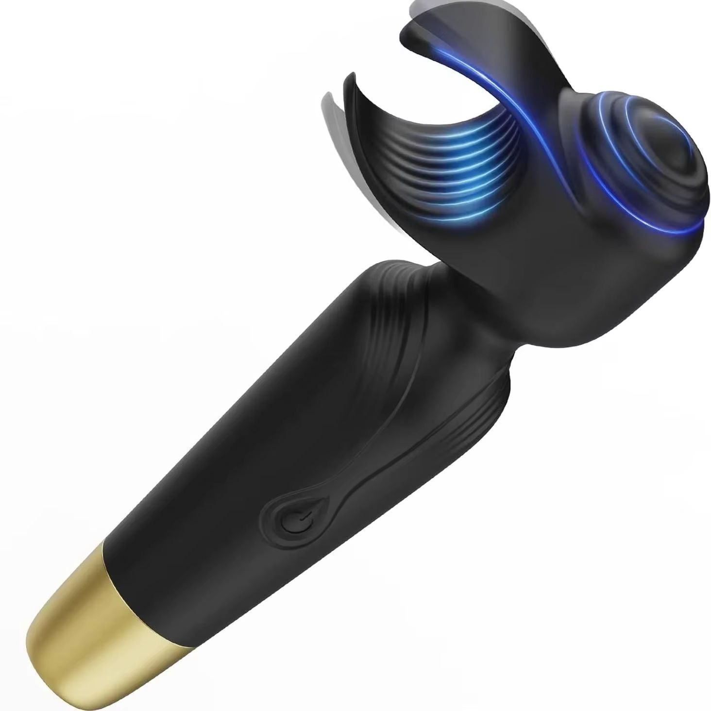 Vibrator Penis Kuat 2 in 1 Stroker Pijat Glans Stimulasi Puting Klitoris Masturbator Pria AV Wand Mainan Seks Dewasa untuk Pria