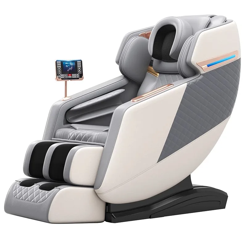 Cuerpo completo del sillón de masaje eléctrico 3d 4d de la silla de masaje de lujo de la voz AI del salón de gravedad cero