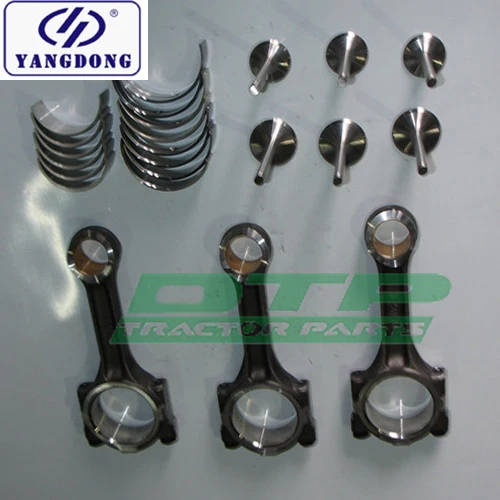 Yangdong-Peças do motor diesel, Conjunto de rolamentos principais, Válvulas de entrada e escape, Conjunto de haste de conexão, Y380, Y385