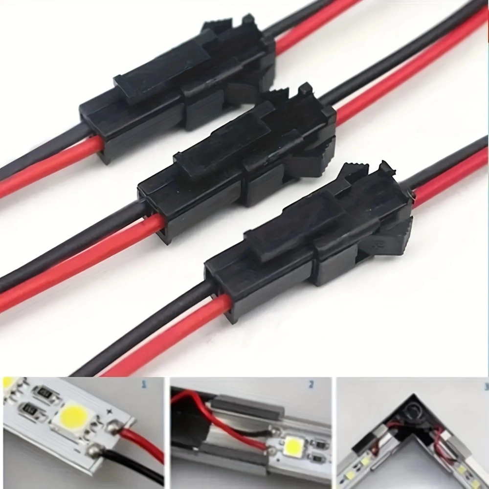 10 Pairs 2 Pin Stopcontact Man-vrouw Draad Connector LED Strips Lamp Driver Connectors Kabel Quick Adapter 10