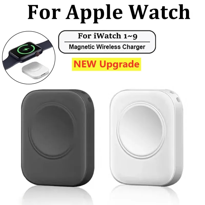 Carregador magnético rápido sem fio para apple watch série iwatch 9 8 7 6 5 se ultra dock adaptador tipo c 8pin carregamento portátil