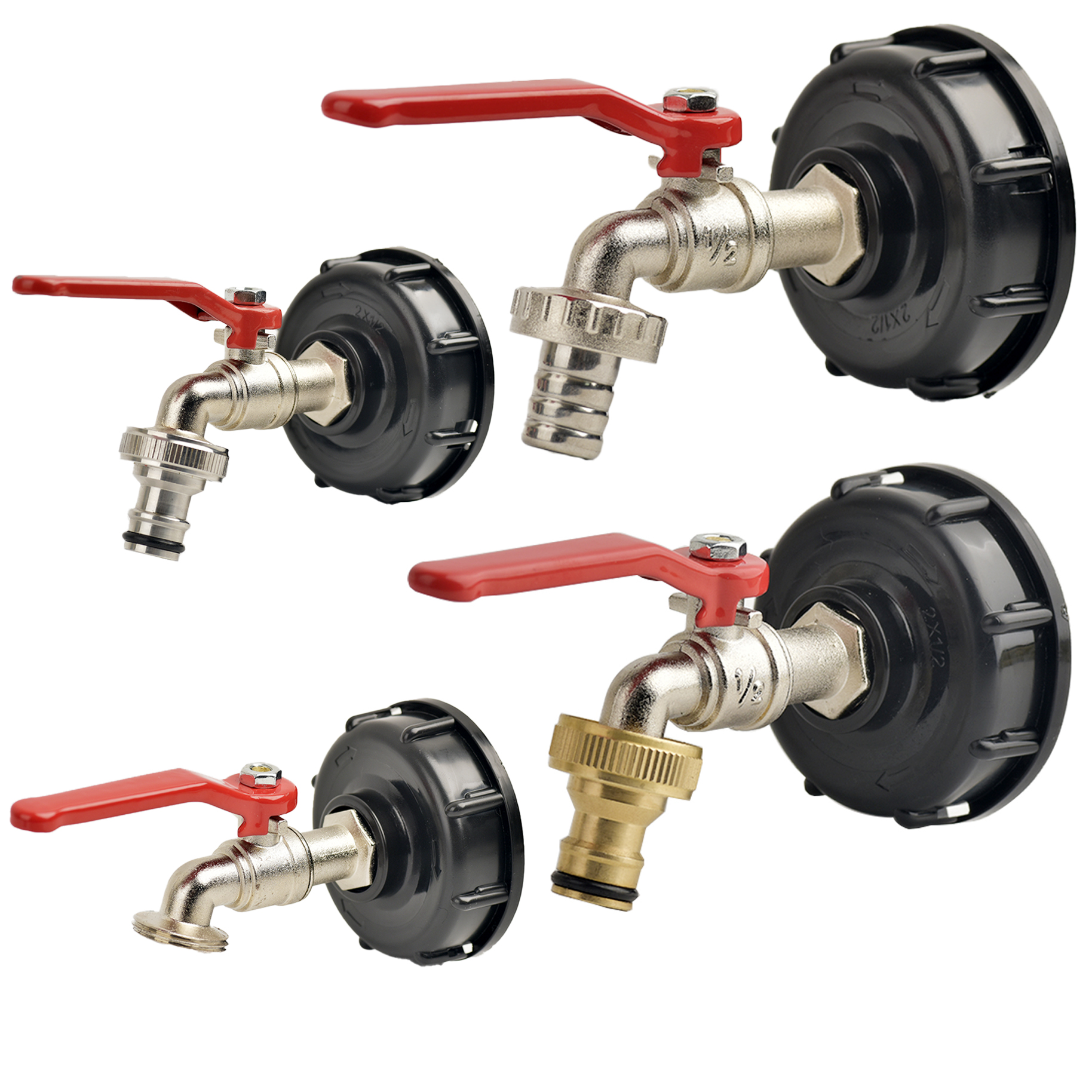 IBC Outlet Tap with 3/4 Inch Connector - Suitable for Most IBC Containers - EU Standard Outdoor Faucet for Water Tanks