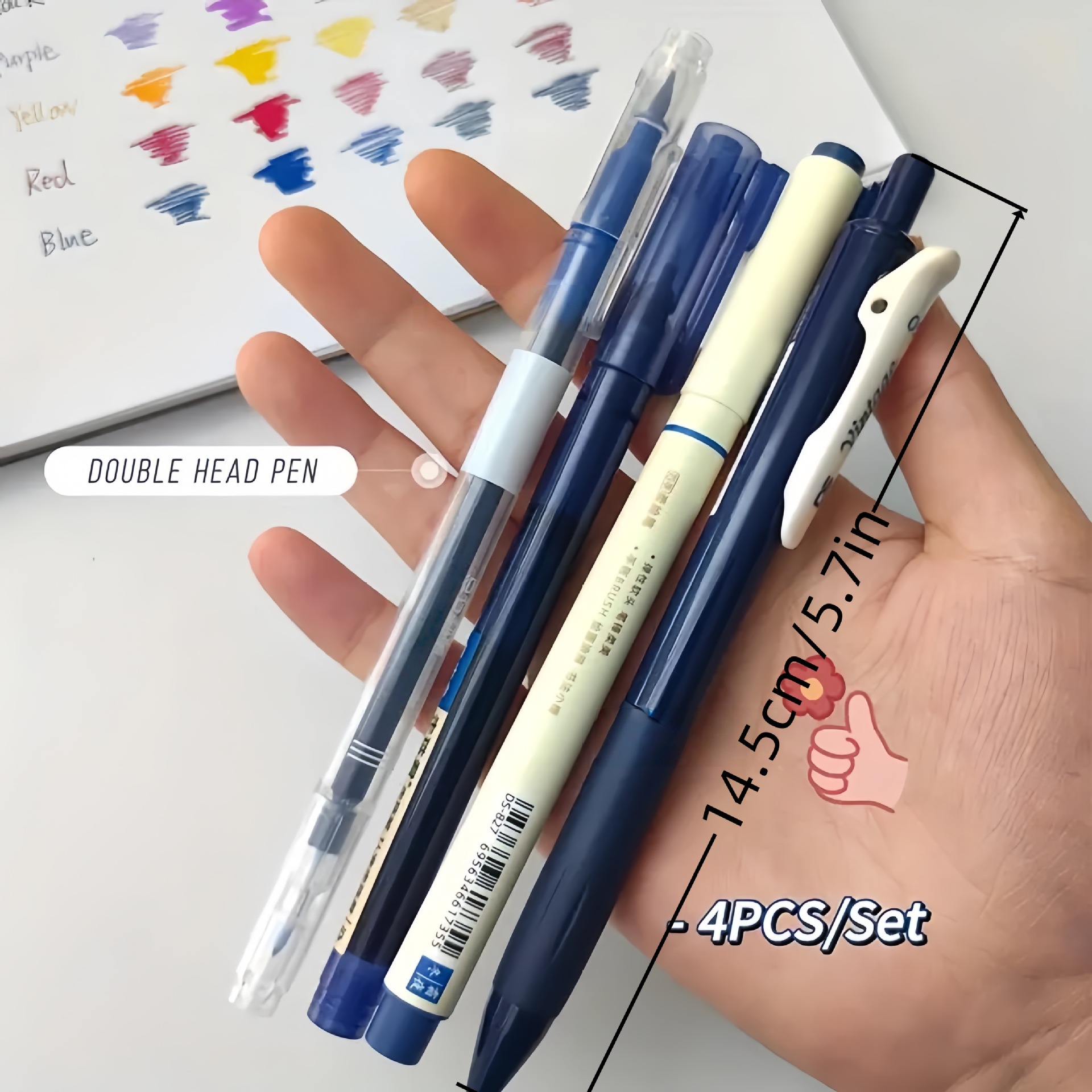 4-teiliges Vintage-Stiftset, schnell trocknende Tinte für reibungsloses Schreiben, kompatibel mit mehreren Spitzen, ideal für Büroarbeit und Notizbücher