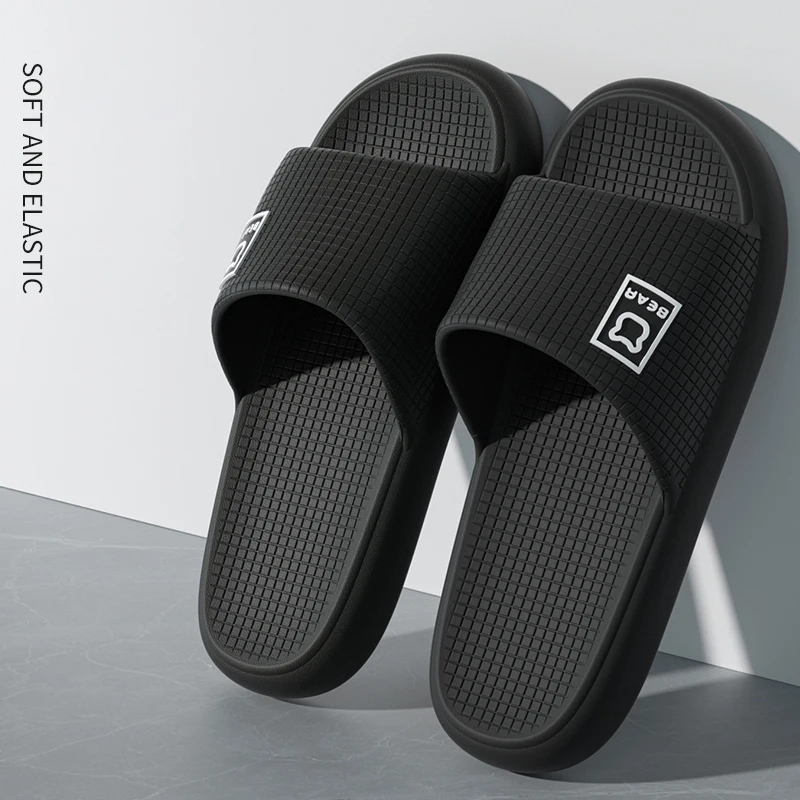 Sandal ringkas pasangan, sepatu musim panas modis, sepatu rumah nyaman anti selip, sandal lembut untuk pria wanita, sandal jepit rumah