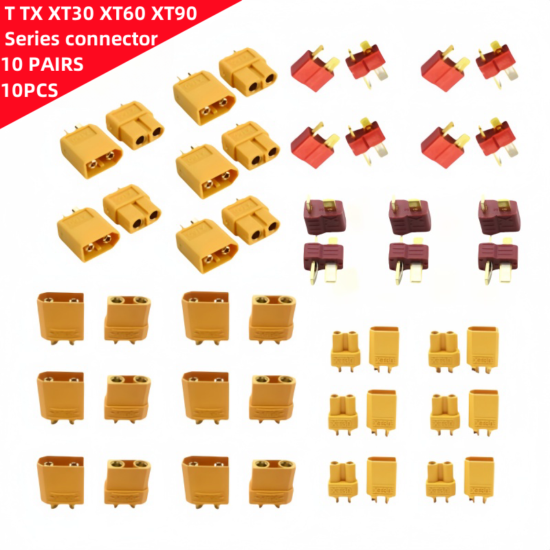 T Anti SLIP TX xt30 XT60 XT90 ปลั๊ก high current Docking Terminal Power Connector ชายและหญิงสําหรับแบตเตอรี่ ESC