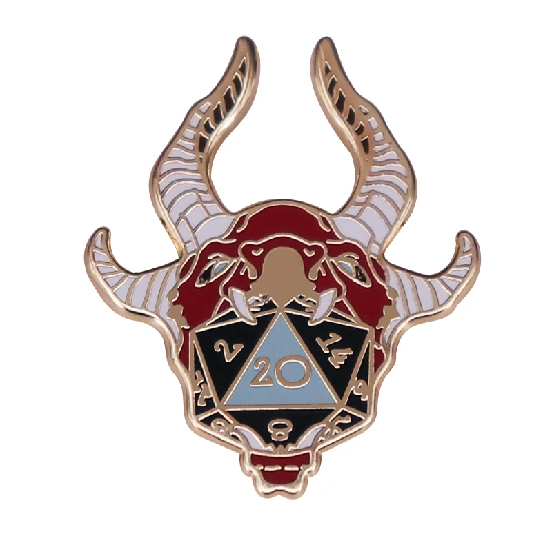 Dunge0ns Dragon D20 Dés Émail Pin, Dgrimpe Jeu Broche Charamatth Art Danemark ge Bijoux Cadeau