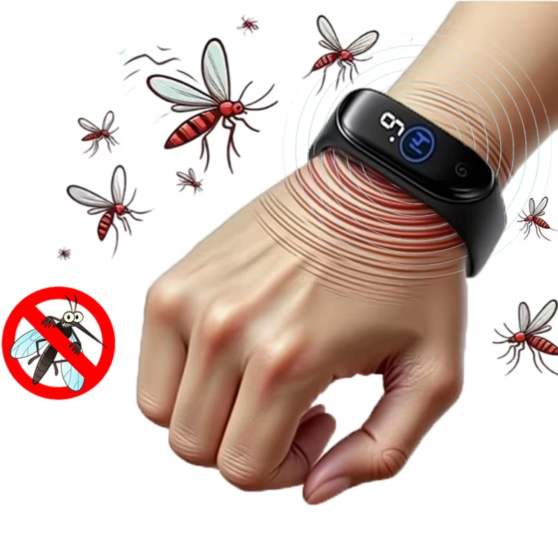 Mosquito Repellent Wristband Physical Ultrasonic Non-Chemical Sports Efficient Mosquito Repellent Bracelet Home Outdoor