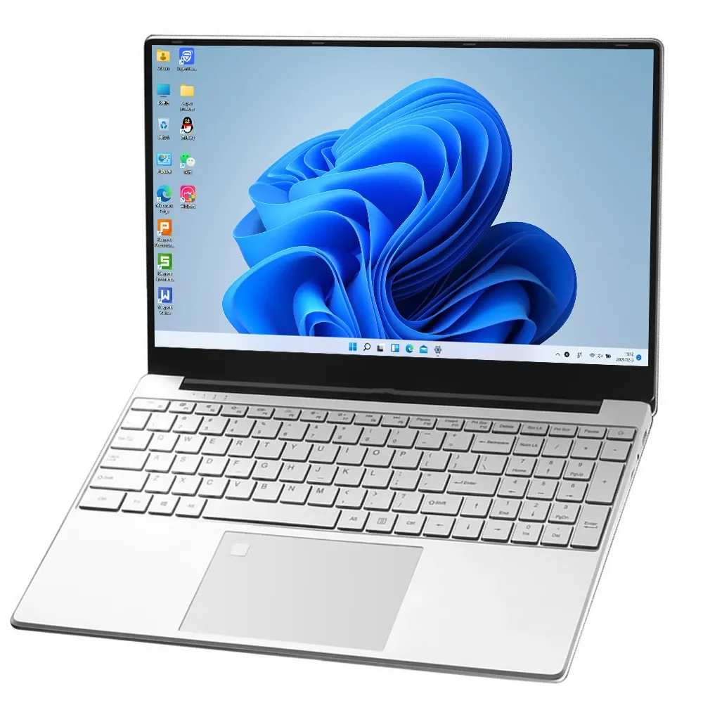 Laptop 15.6 Polegada tela ips 16gb ram intel 11th n5095 netbook de negócios windows 10 11 pro jogos escritório notebook pc portátil
