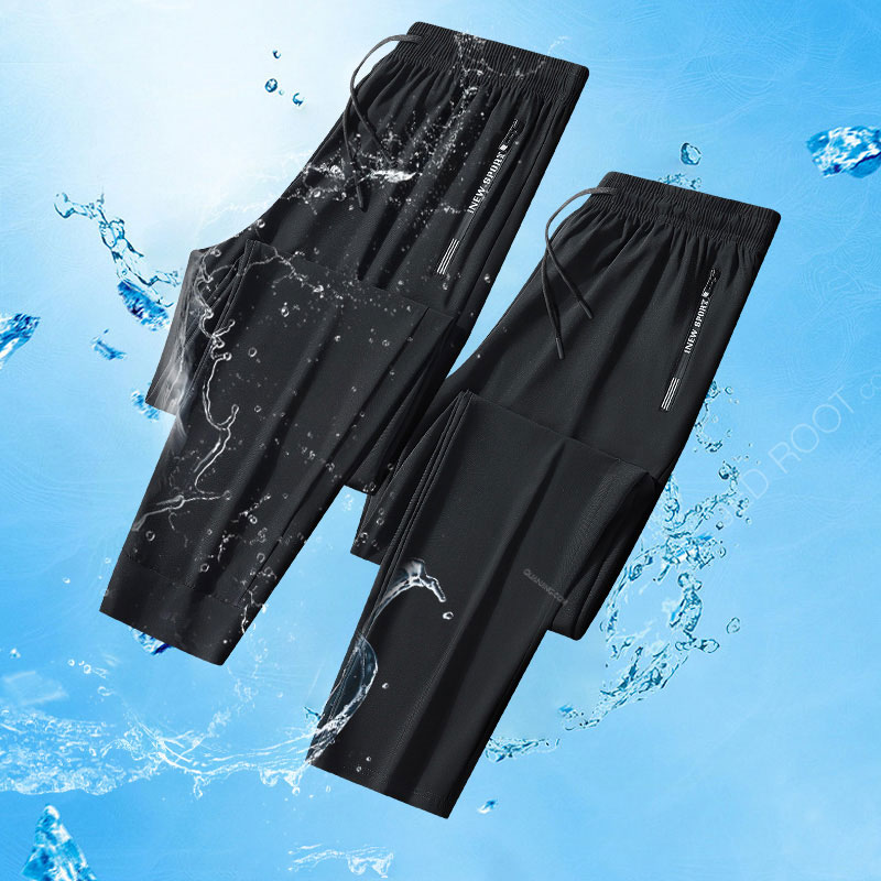 Pantalon de course fermeture éclair séchage rapide été pêche en plein air Jogging pantalons de survêtement hommes Fitness pantalon entraînement Sport pantalon Long entraînement