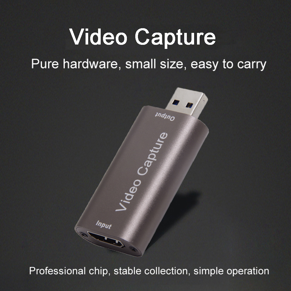 Карта захвата аудио-и видеосъемки 60 кадров в секунду, 4K HDMI-совместимая с USB 3,0 2,0 надежный видеоконвертер для игр потоковой трансляции в прямом эфире