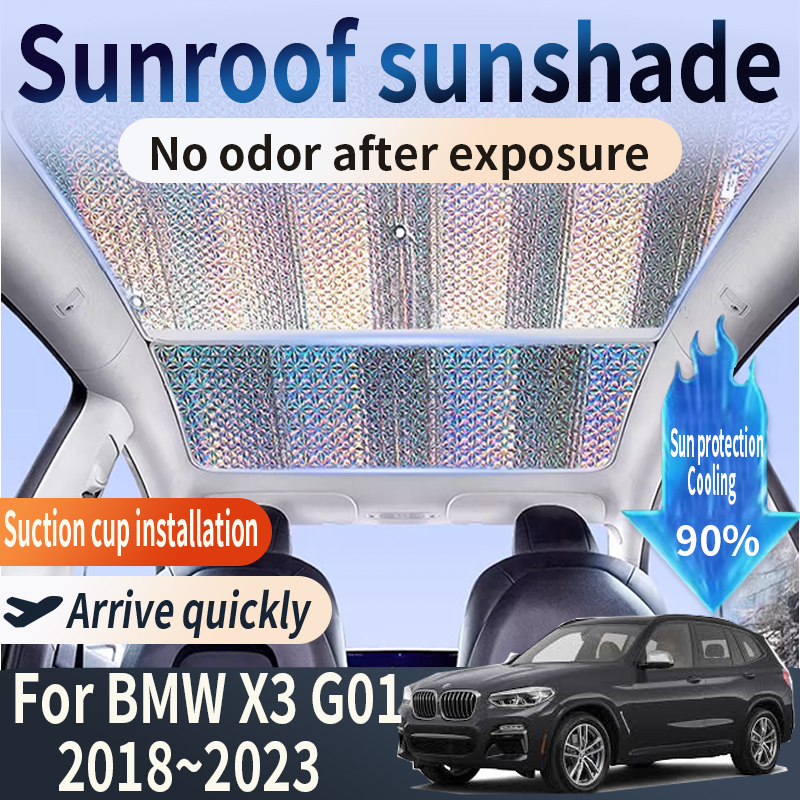 Auto Part For BMW X3 G01 2018~2023 2020 2021 2022 MK3 Car Sunroof Sunshade 2X Heat Insulation Sun Protection Cooling Accessories
