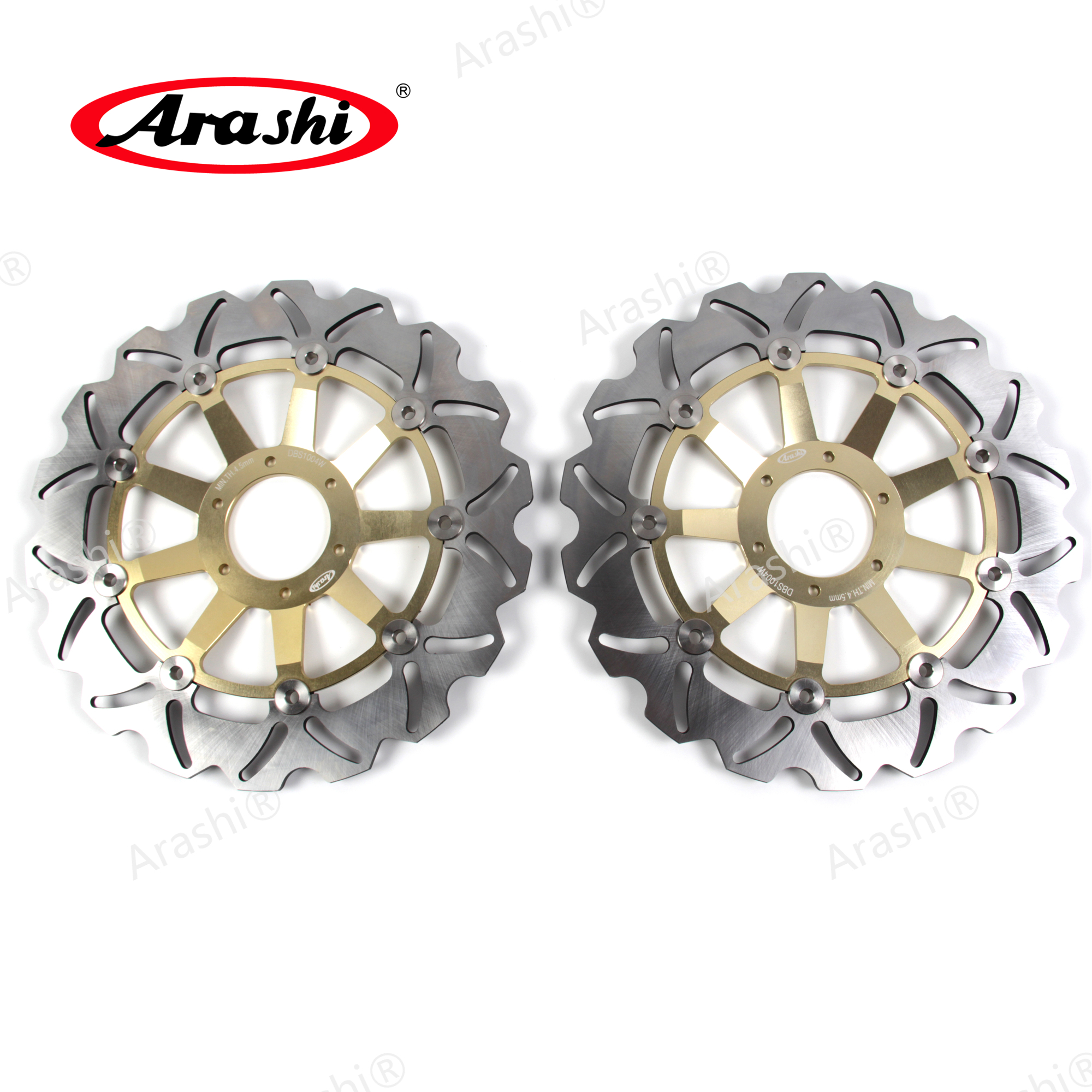 Rotor de disco de freio dianteiro flutuante Arashi CNC para HONDA VFR800 / VFR VTEC 800 / CROSSRUNNER / CBR600F / CBR900RR / XLV VARADERO