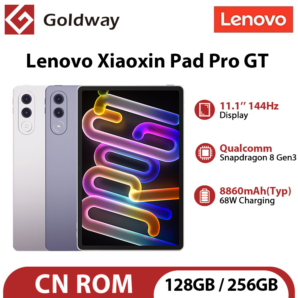 Lenovo Xiaoxin Pad Pro GT 2025 11.1インチタブレット 128/256GB Snapdragon 8 Gen3 144Hz 3.2K LCDディスプレイ 13MPカメラ 68W急速充電 8860mAhバッテリー