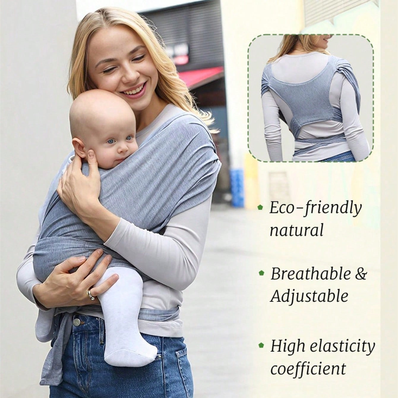 Ergonomic Baby Backpack Newborn Sling with Backpack Straps Outdoor Parenting X-shaped Support Comfortable Baby Carrier