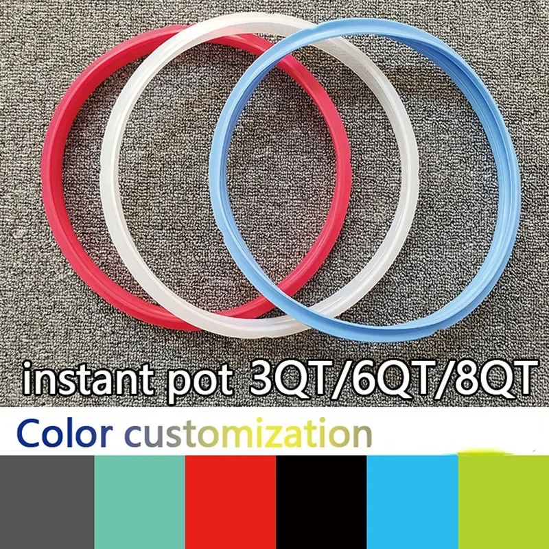 Joint d'étanchéité en silicone pour autocuiseur électrique/Instant Pot, 3QT, 5QT, 6QT, 8QT, remplacement du joint en caoutchouc