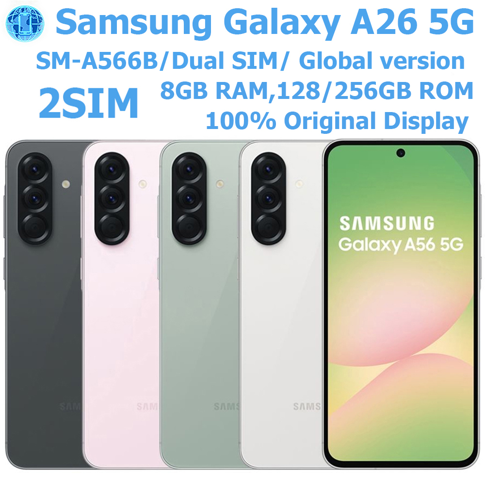 Смартфоны Samsung Galaxy A56 5G, восьмиядерная камера 6,7 дюйма, 120 Гц, 50 МП, IP67