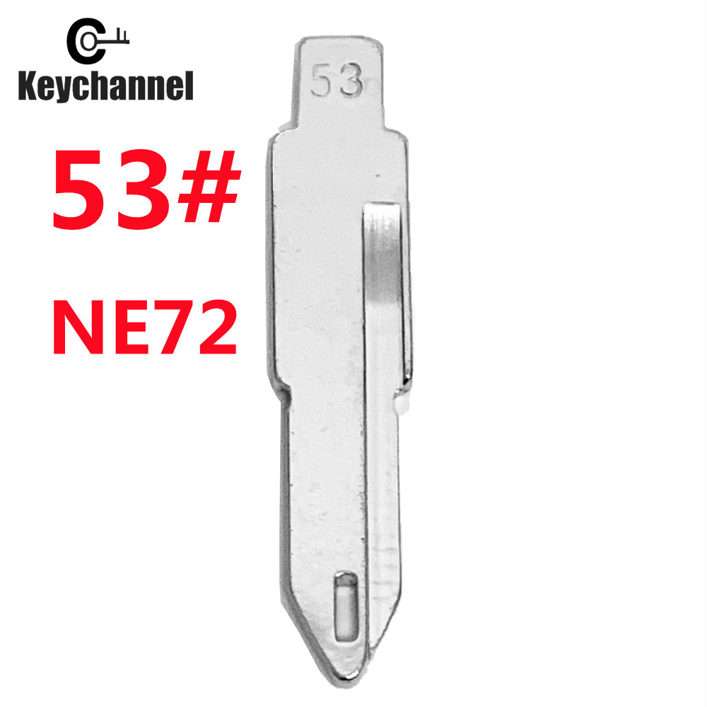 10 sztuk ostrza kluczyka samochodowego NE72 # 53 KD Pilot zdalnego sterowania do Citroen Peugeot 206 Renault Clio2 Duster Logan do KEYDIY VVDI Xhorse Remote