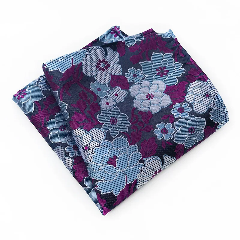 25cm * 25cm flor bolso quadrado para homem paisley jacquard tecer lenço terno bolso quadrado casamento hanky para homem