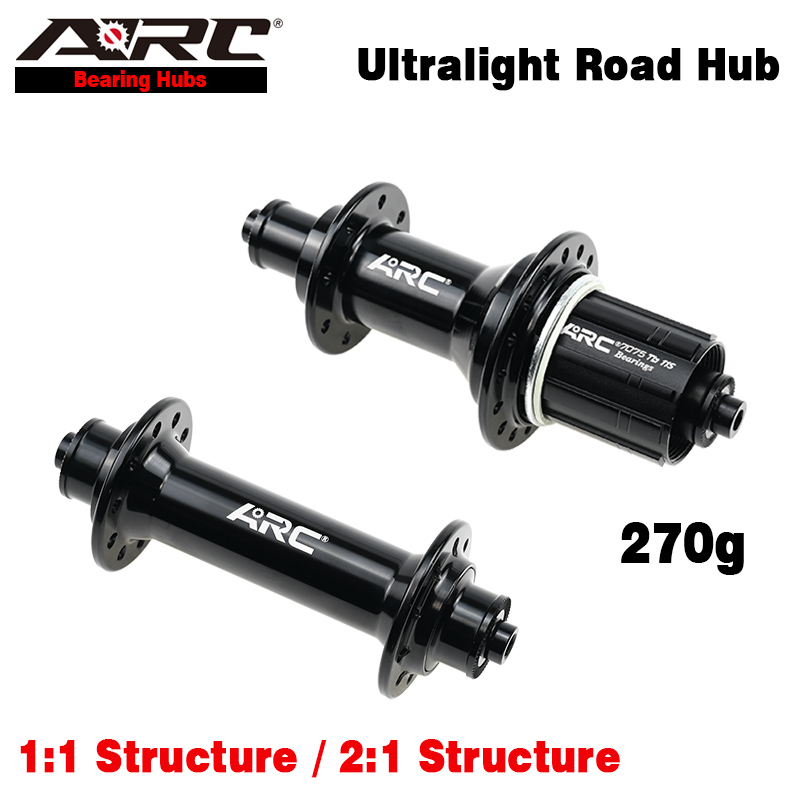 ARC 270g Piasta rowerowa szosowa 1:1 2:1 Przód 20 otworów Tył 24 otworów Piasta szosowa ze stopu aluminium 4 zapadki Uszczelniona piasta łożyskowa do 8 9 10 11v