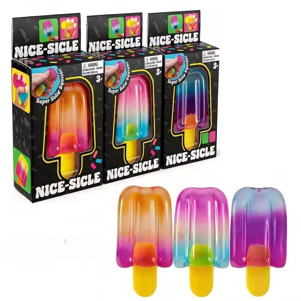 Schylling Needoh Nice Cube Sensory Nice-Sicle: Cubo Anti-Estresse e Anti-Ansiedade para Foco e Alívio da TDAH