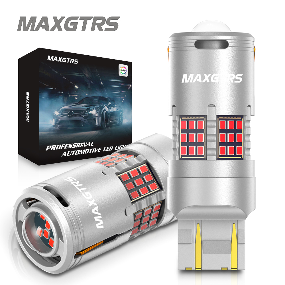 2x canbus 1157 bay15d p21/5w 7443 w21/5w 3157 1156 2016 lâmpada led vermelha luz de freio de backup do carro lâmpada ba15s sem erro hyper flash