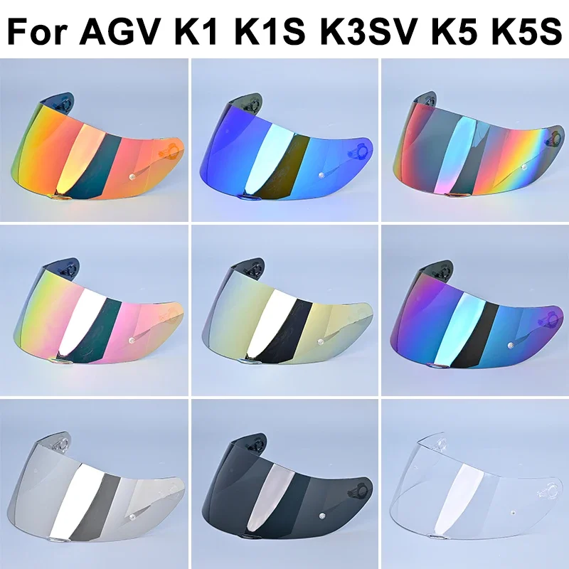 K5 Casco Visiera Scudo per AGV K3SV K1 K5 K5S Protezione solare ad alta resistenza Capacete Parabrezza Lente con taglio UV Casco Moto Accessori
