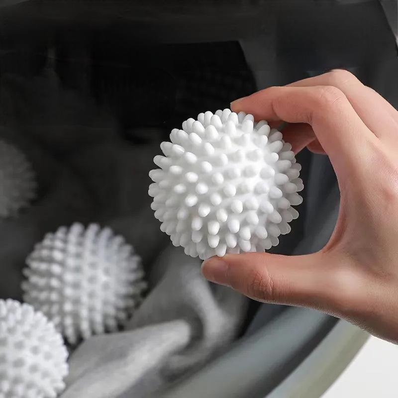 4/6 stücke TPR Anti Wicklung Wäsche Ball Rund Reine Weiße Magie Reinigung Trommel Waschmaschine Für Schmutz Entfernung Und knoten