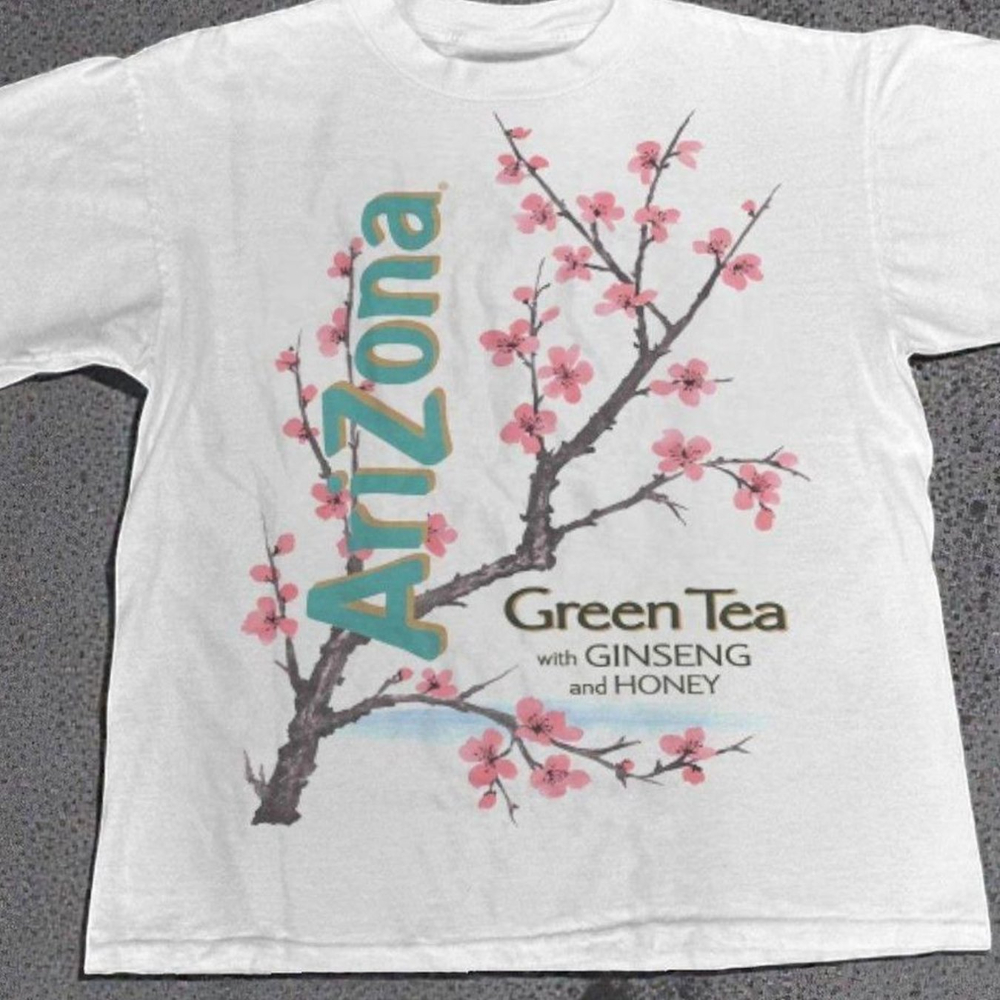 Herren-T-Shirt mit Arizona Green Tea-Design, trendige Alltagskleidung, grafische Kurzarm-T-Shirts für Herren für den Sommer und alle Jahreszeiten