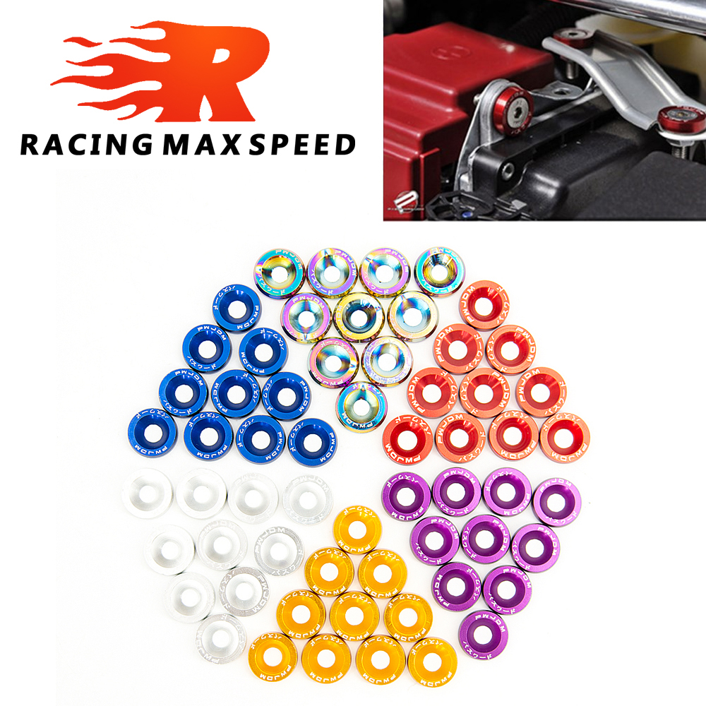 Universal รถยนต์ M6 สกรูใบอนุญาตสลักเกลียวอัตโนมัติ 10PCS M6 JDM สไตล์